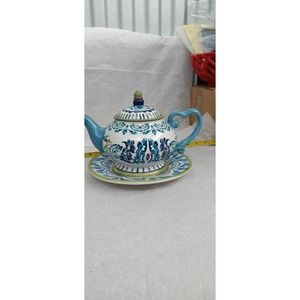 Joyce Shelton Studios Mediterranean Style Teapot and Plate